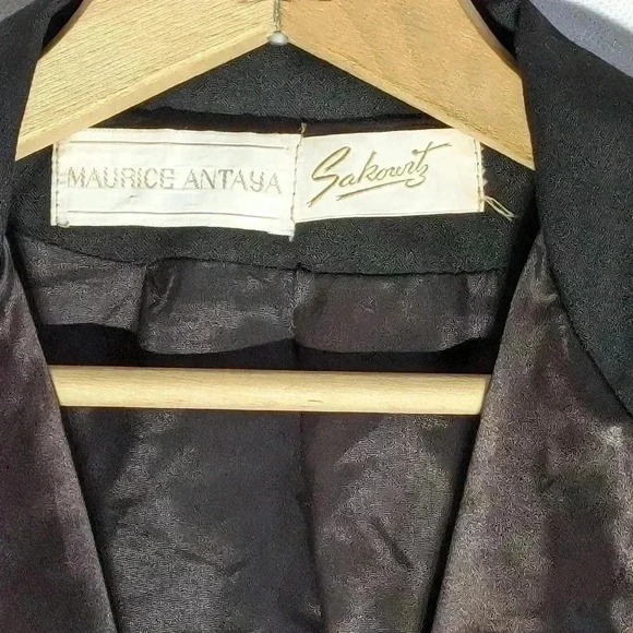 Maurice Antaya Sakowitz custom Women's Suit w Skirt elaborate bead trim - Picture 6 of 10